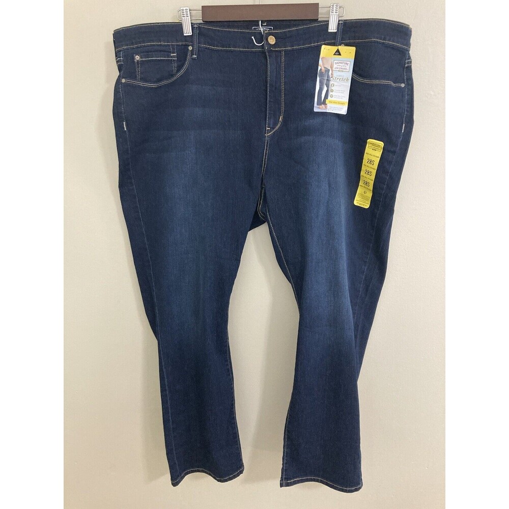 Levi Strauss Women Jeans 28S Mid Rise Straight Simple Stretch premium signature